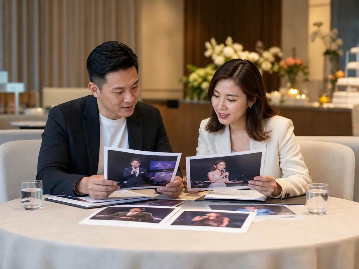 Event organiser comparing emcee scope and cost